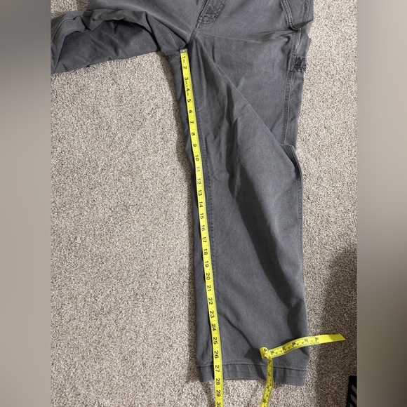 TNA Aritzia High Waisted Carpenter Greenwich Pant in Grey Size 4 Cotton Jean - Picture 16 of 16